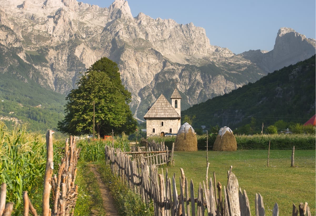 Theth Village Albanian Alps