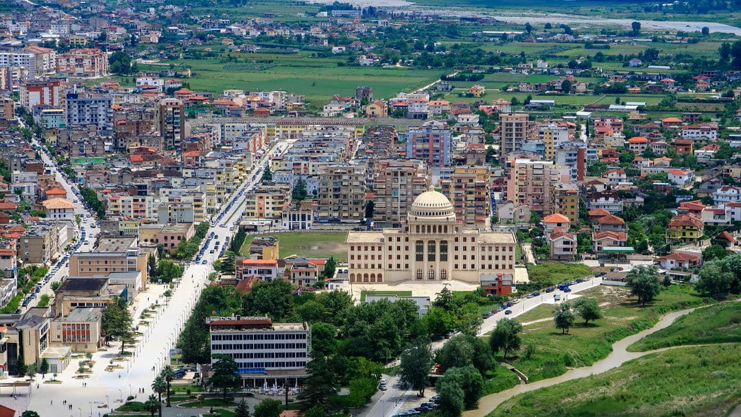 Berat city center and university