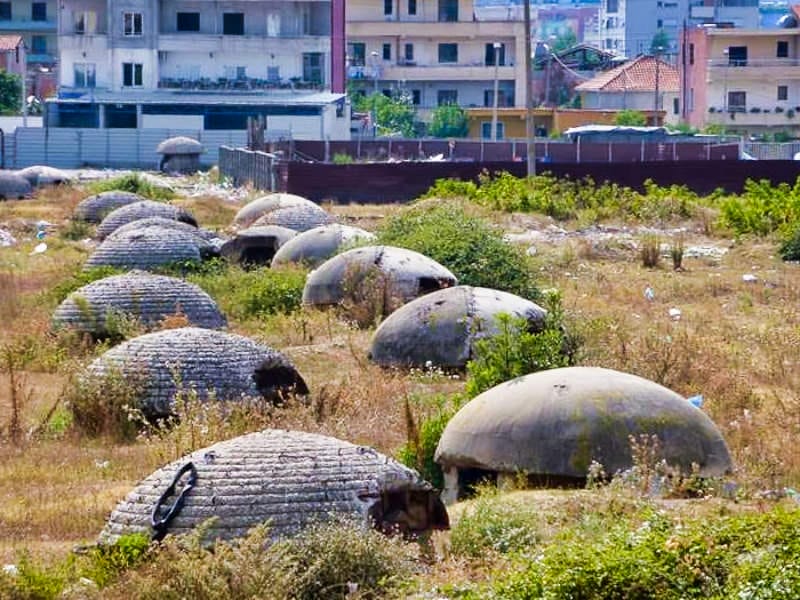Communist era bunkers Albania