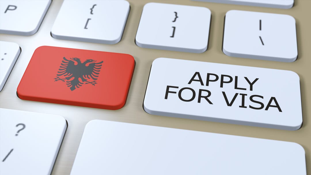 Albania Visa Keyboard