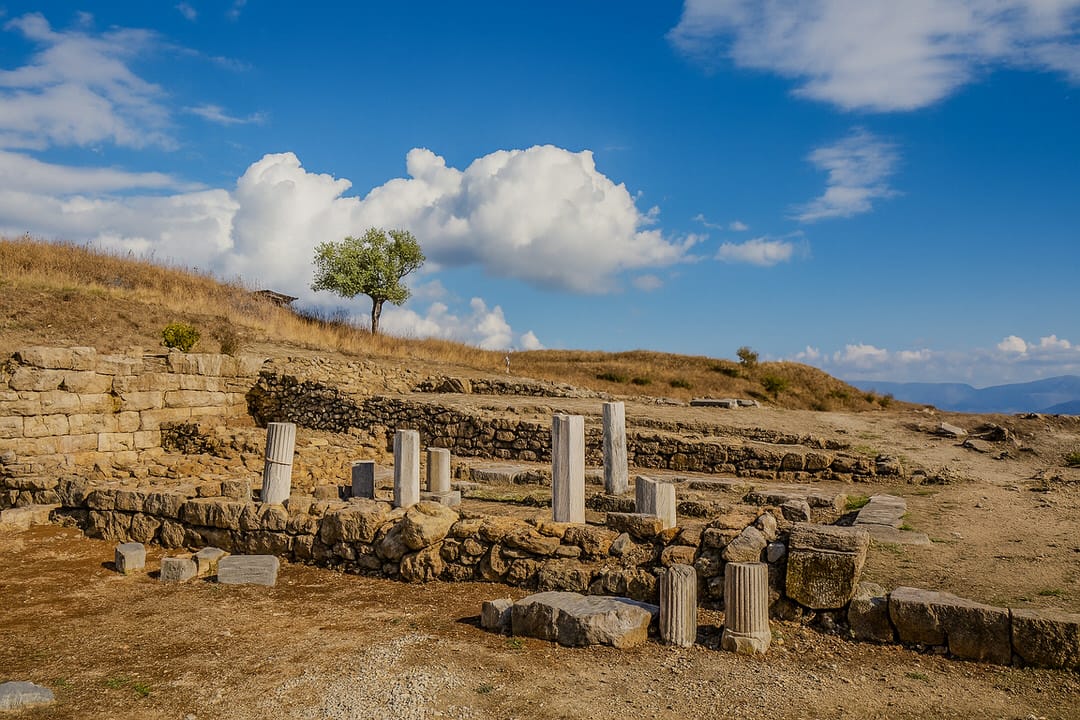 Ruins of the Ancient city of Phoenice in Finiq, Albania