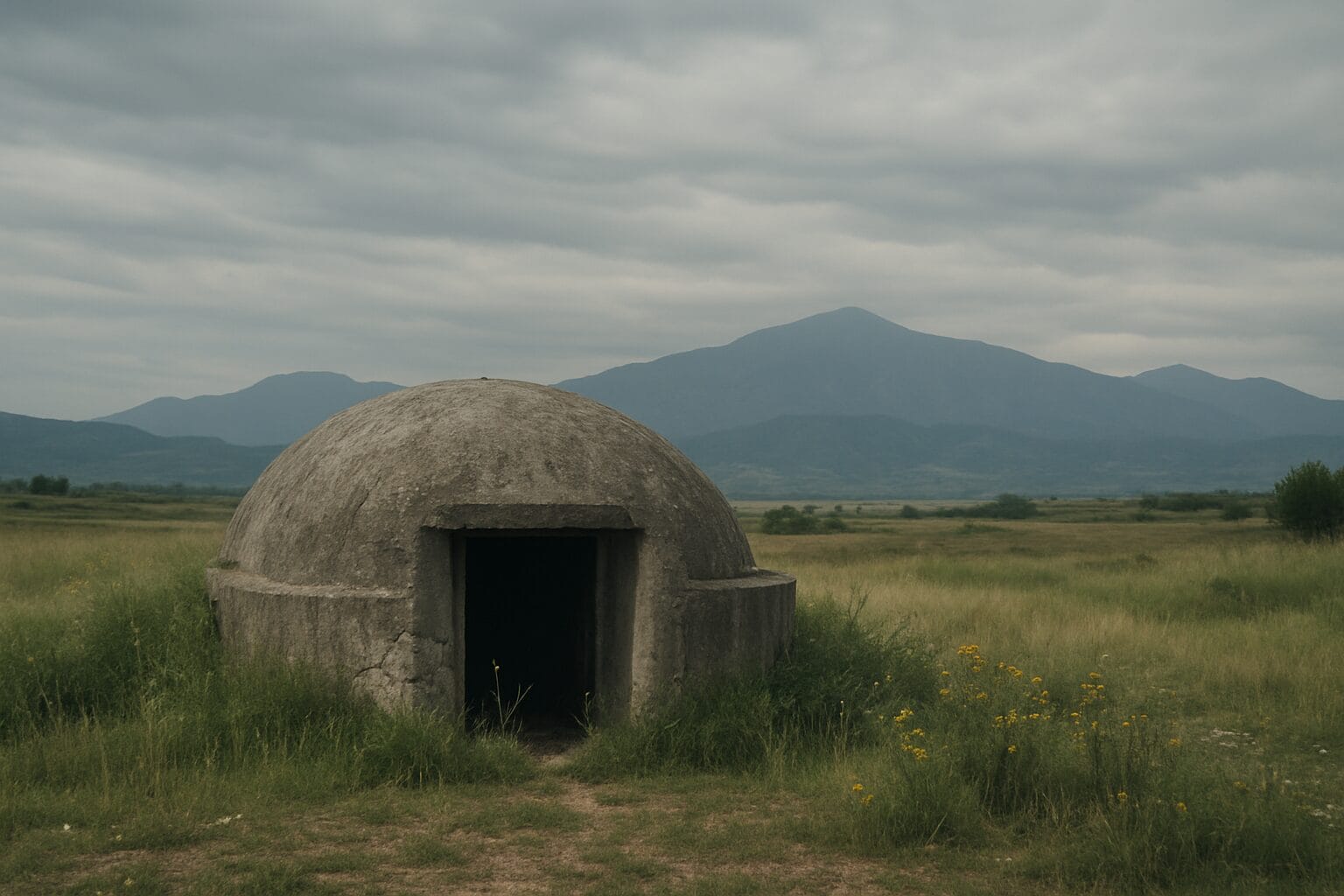 Communist era bunker in Albania